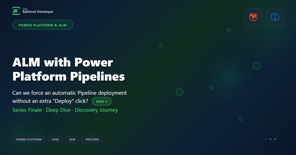 P3 : Can we force an automatic Pipeline deployment without an extra “Deploy” click ?